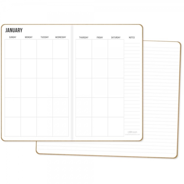 Carpe Diem Traveler`s Notebook Inserts - Monthly