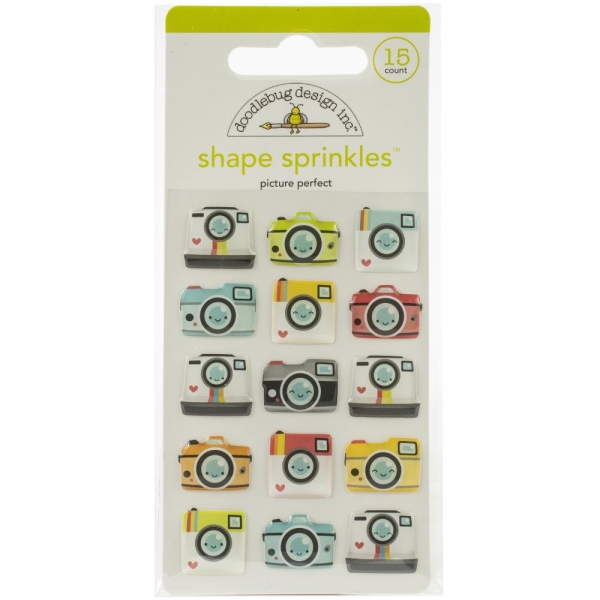 Doodlebug Shape Sprinkles (Epoxy Sticker) - picture perfect