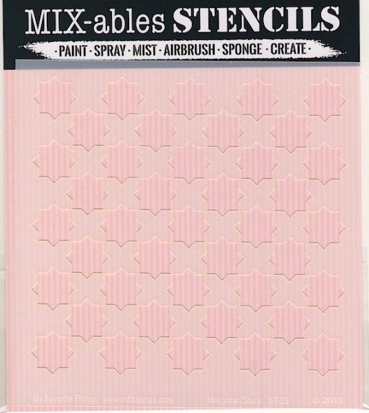 MFT - 6" x 6" Schablone - Moroccan Stars*limitiert*