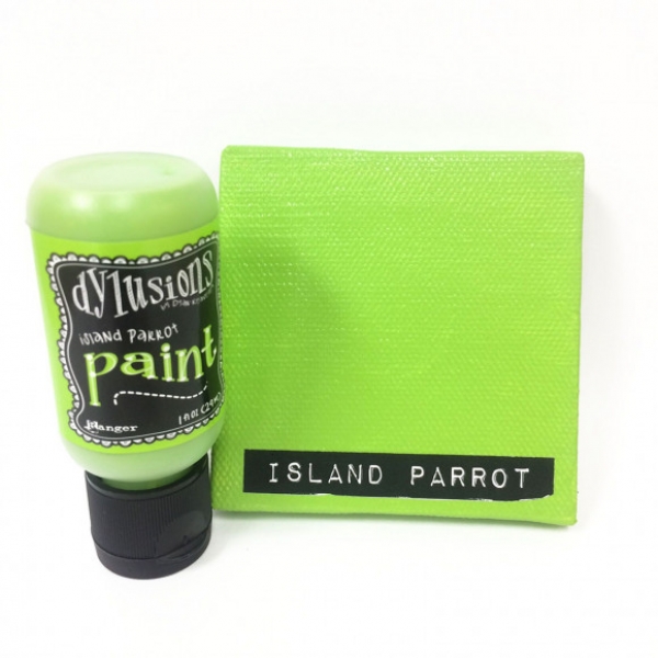 Ranger Dylusions Paint Flip Cap Bottle - Island Parrot