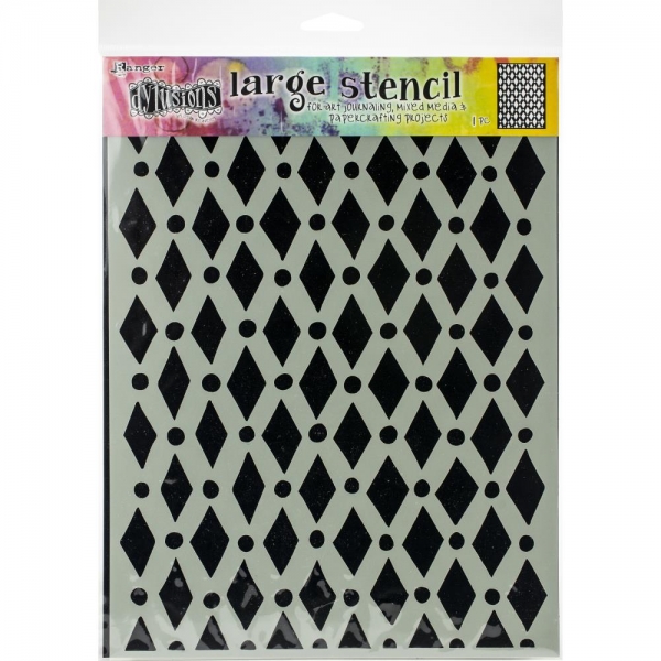 Dylusions large stencil - Court Jester, Large