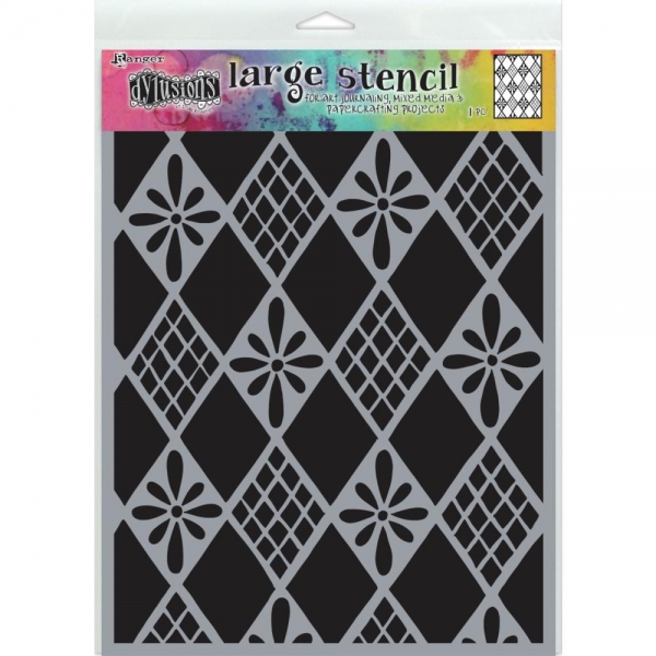 Dylusions large stencil - Diamonds are Forever