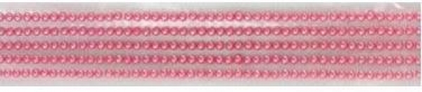 Eyelet Outlet selbstklebende Halbperlenstreifen - Pink