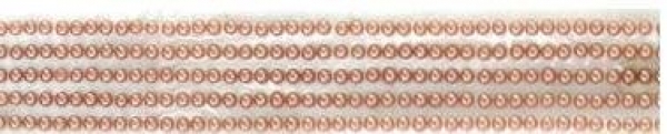 Eyelet Outlet selbstklebende Halbperlenstreifen - Braun