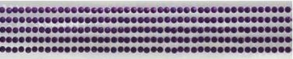 Eyelet Outlet selbstklebende Strassteinstreifen - Purple