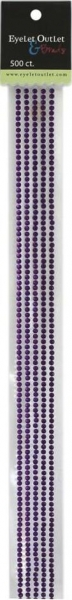 Eyelet Outlet selbstklebende Strassteinstreifen - Purple