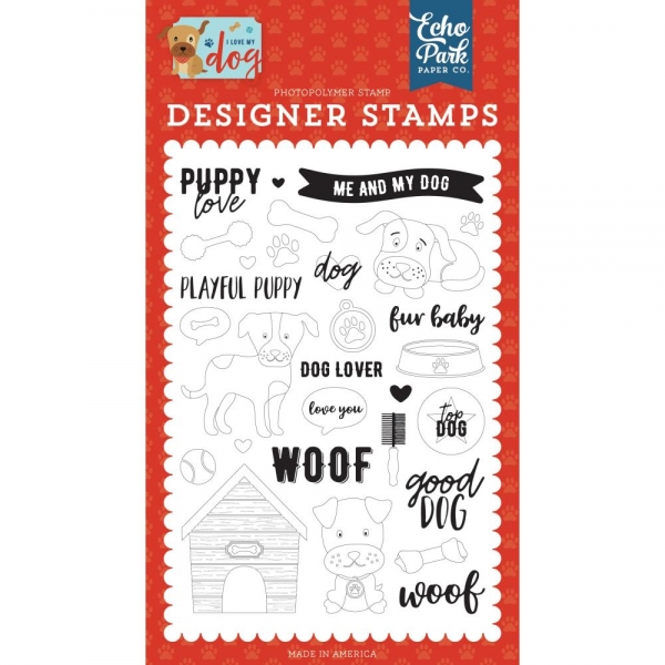 Echo Park Clear Stamps - Puppy Love 