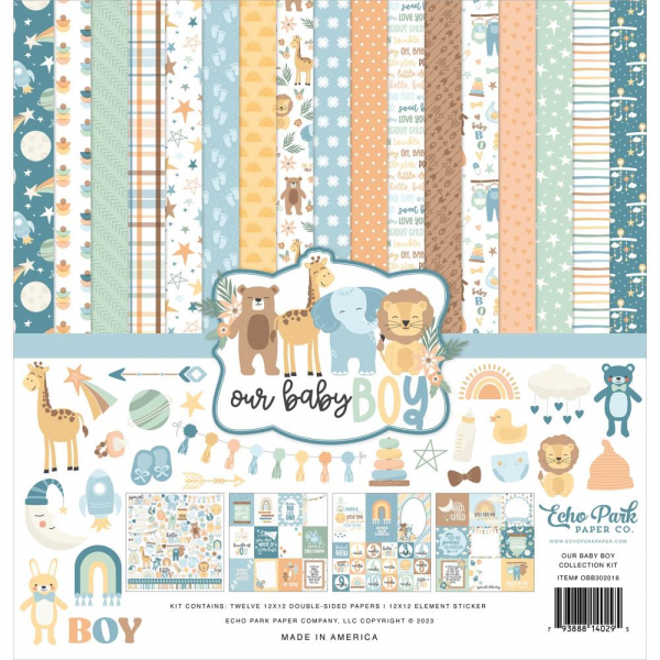 Echo Park - Collection Kit - 12" x 12" - Our baby boy