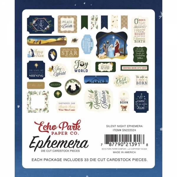 Echo Park Ephemera - Silent Night
