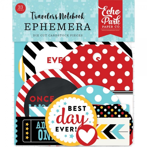 Echo Park Traveler`s Notebook Ephemera - Mouse & Me