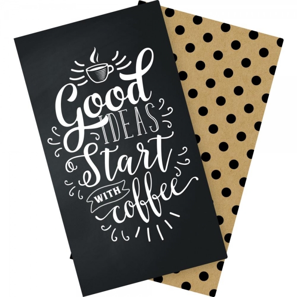 Echo Park Traveler`s Notebook Lined Insert - Standard - Coffee & Friends