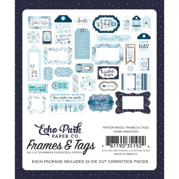 Carta Bella Frames & Tags - Winter Magic