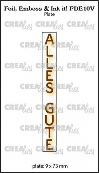 Crealies Hotfoil Stamps - Alles Gute