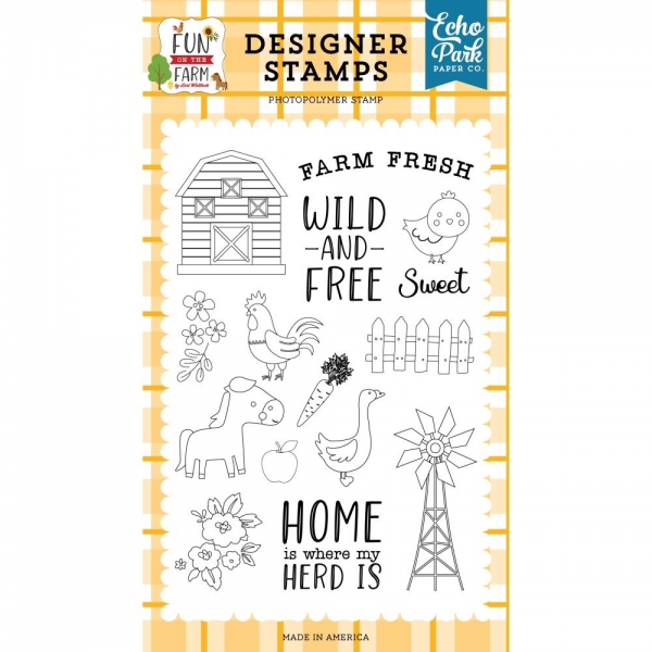 Echo Park Clear Stamps - Wild and Free