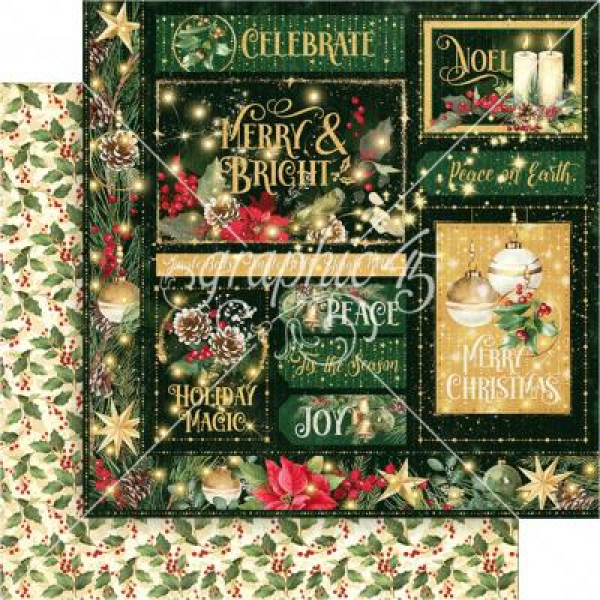 graphic 45 12" x 12" Collection Pack - Merry & Bright