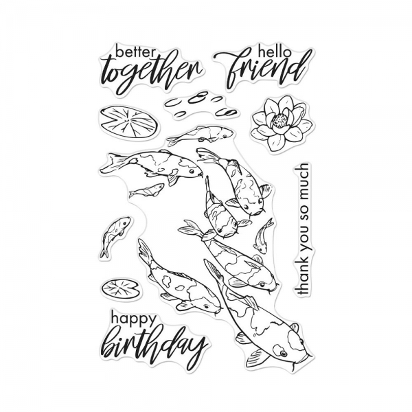 Hero Arts Clearstamps - Koi Bunch