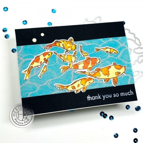 Hero Arts Clearstamps - Koi Bunch