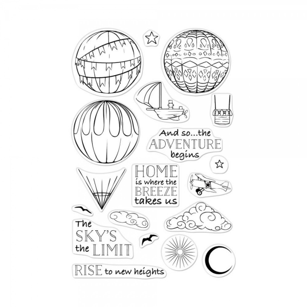 Hero Arts Clearstamps - Sky's the Limit Balloons