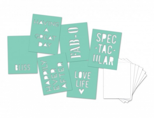%Heidi Swapp Mini Stencil Kit - Grün%