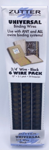 Zutter Universal Binding Wires 3/4" / 1,9 cm - Schwarz - 6 Stk.