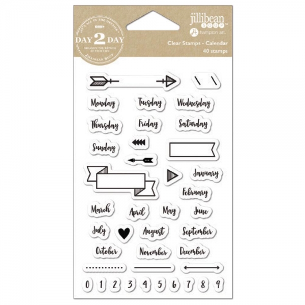Jillibean Soup - Day 2 Day - Clearstamps - Calendar