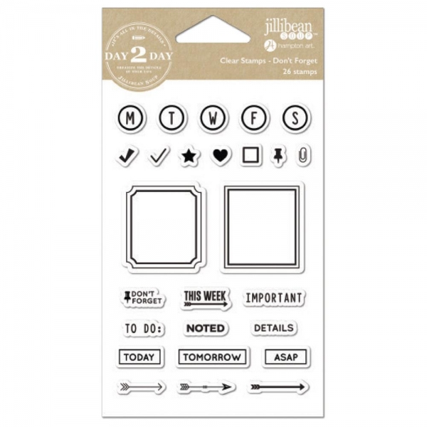 Jillibean Soup - Day 2 Day - Clearstamps - Don`t Forget
