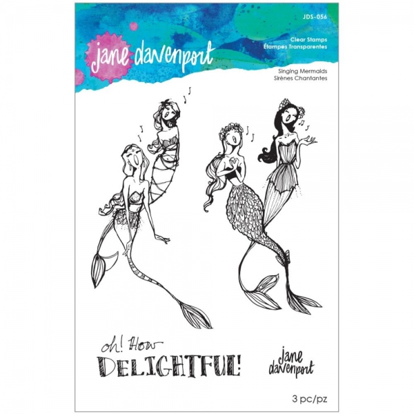 Jane Davenport Clear Stamps - Singing Mermaids