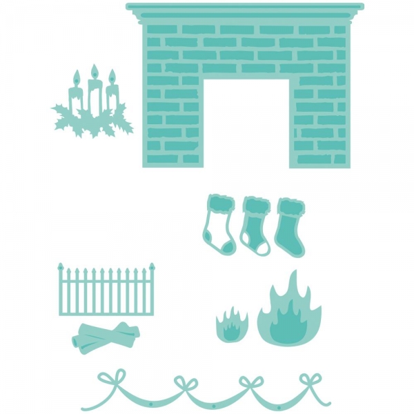 Kaisercraft Decorative Die - Fireplace Scene