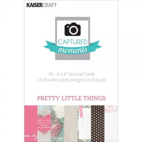 Kaisercraft Captured Moments - 4" x 6" Journaling Cards - Pretty Little Things