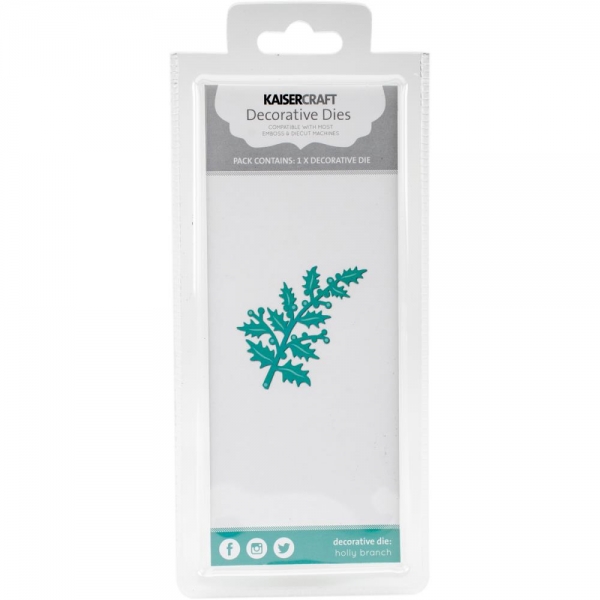 Kaisercraft Decorative Die - Holly Branch