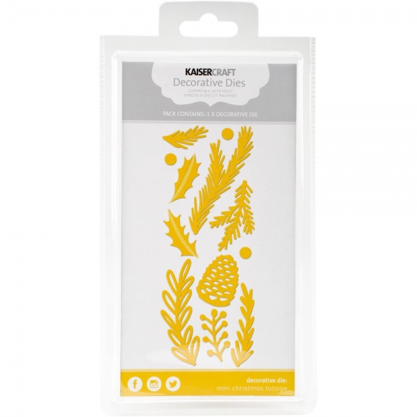 Kaisercraft Decorative Die - Mini Christmas Foliage