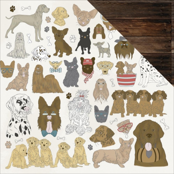 Kaisercraft - Pawfect Collection - Dogs 12"
