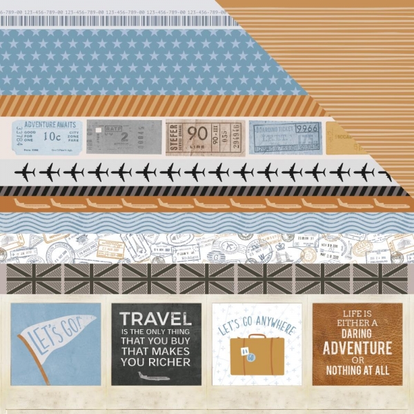 Kaisercraft - Let`s Go Collection - Souvenirs 12"