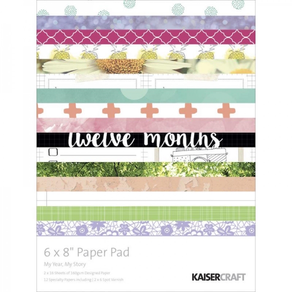 Kaisercraft - 6" x 8" Paper Pad - My Year, My Story