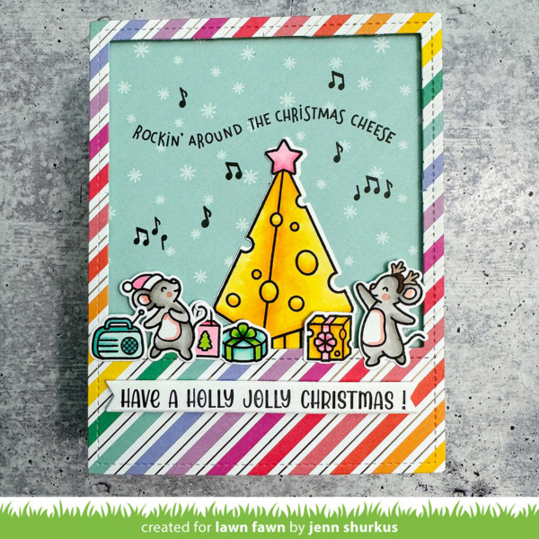 Lawn Fawn Clear Stamps - Cheesy Christmas