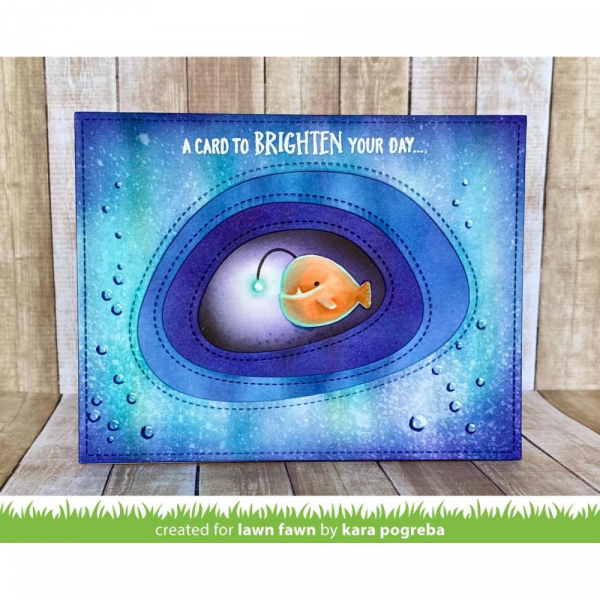 Lawn Fawn Clear Stamps - Anglerfish Flip-Flop