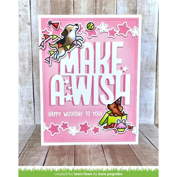 Lawn Fawn Clear Stamps - Yappy Birthday Add-On