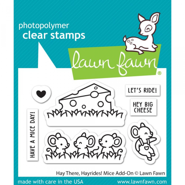 Lawn Fawn Clear Stamps - Hay There, Hayrides! Mice Add-on