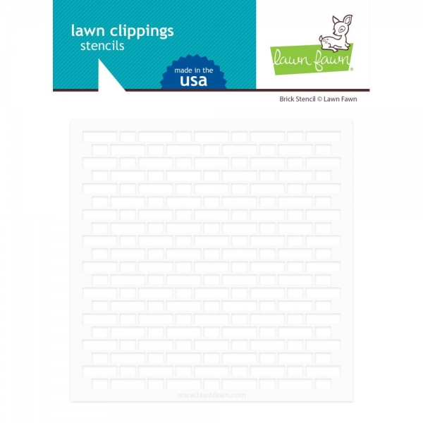 Lawn Fawn - 6" x 6" Schablone - Brick Stencil