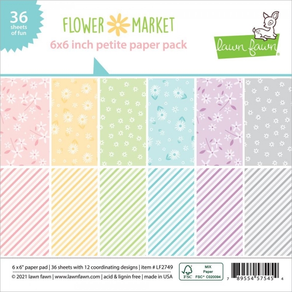 Lawn Fawn 6" x 6" Paper Pad - Flower Market