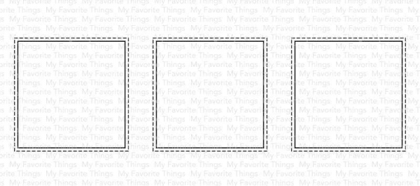Die-namics - Slimline Stitched Square Trio
