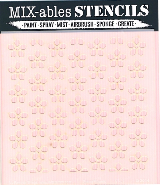 MFT - 6" x 6" Schablone - Spring Flowers *limitiert*