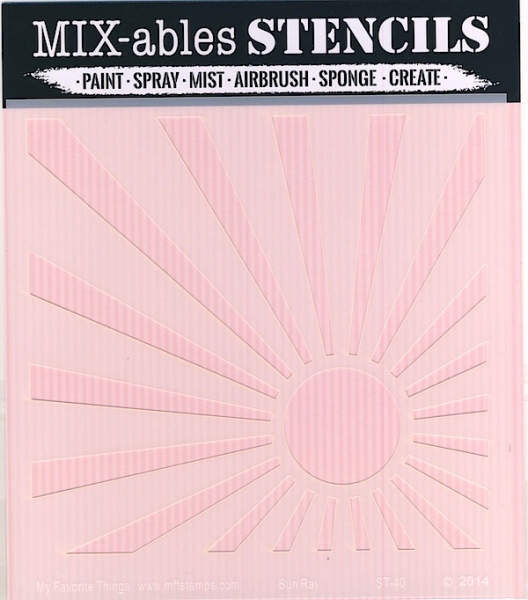 MFT - 6" x 6" Schablone - Sun Ray