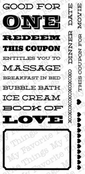 MFT - Coupon Book - Love *Limitiert*