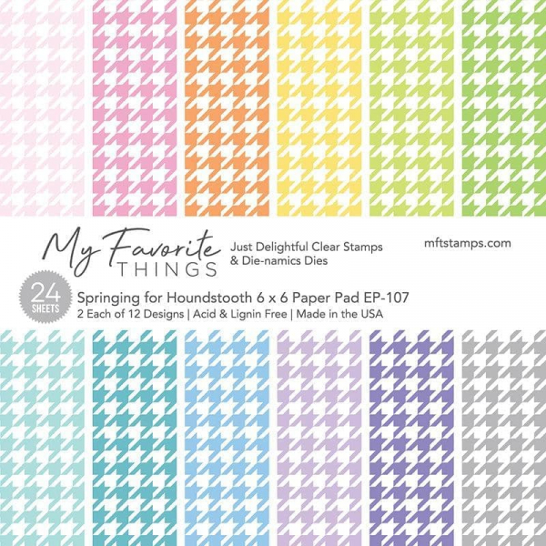 MFT Design Papier 6" x 6" - Springing for Houndstooth