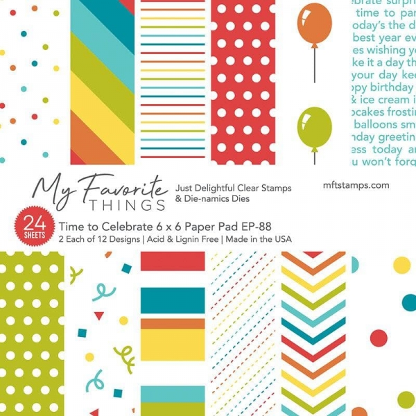 MFT Design Papier 6" x 6" - Time to Celebrate