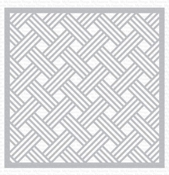 MFT - 6" x 6" Schablone - Stencil Basket Weave