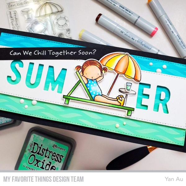 MFT - 6" x 6" Schablone - Wavy Lines