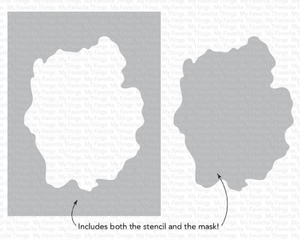 MFT - 6" x 6" Schablone - Stencil Watercolor Wash Free Form 