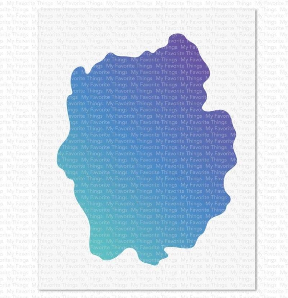 MFT - 6" x 6" Schablone - Stencil Watercolor Wash Free Form 